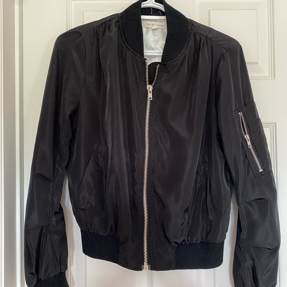 Black Bomber Jacket